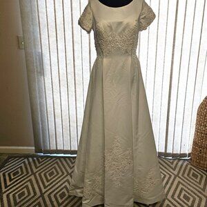 Amour Collection White Embordered Wedding Dress 14